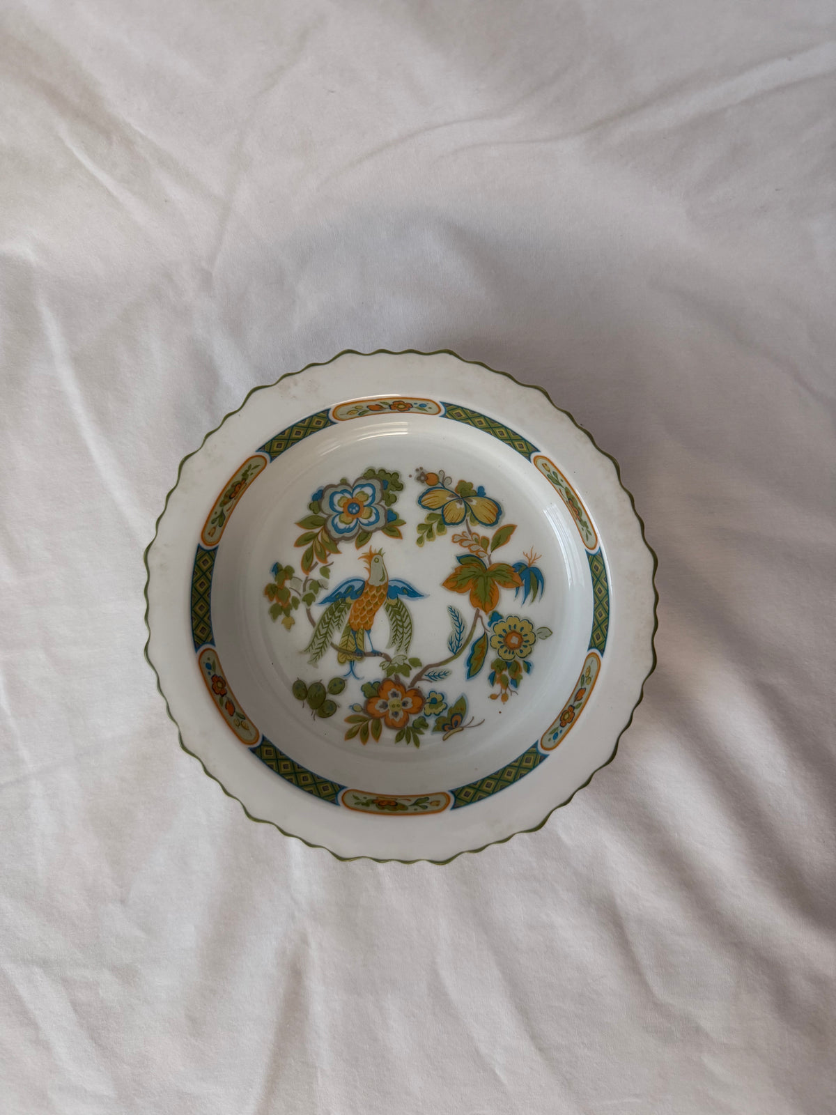 Sango One World porcelain serving bowl, top view