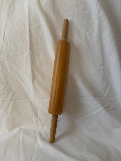 Wooden rolling pin, upright