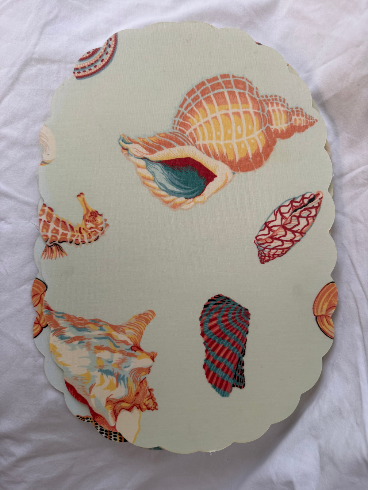 Seashell placemat, third print