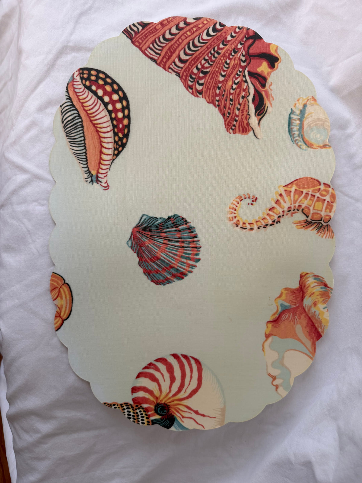 Seashell placemat, fourth print