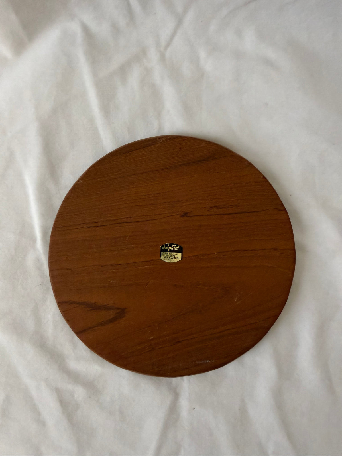 Dolphin Genuine Teakwood England label