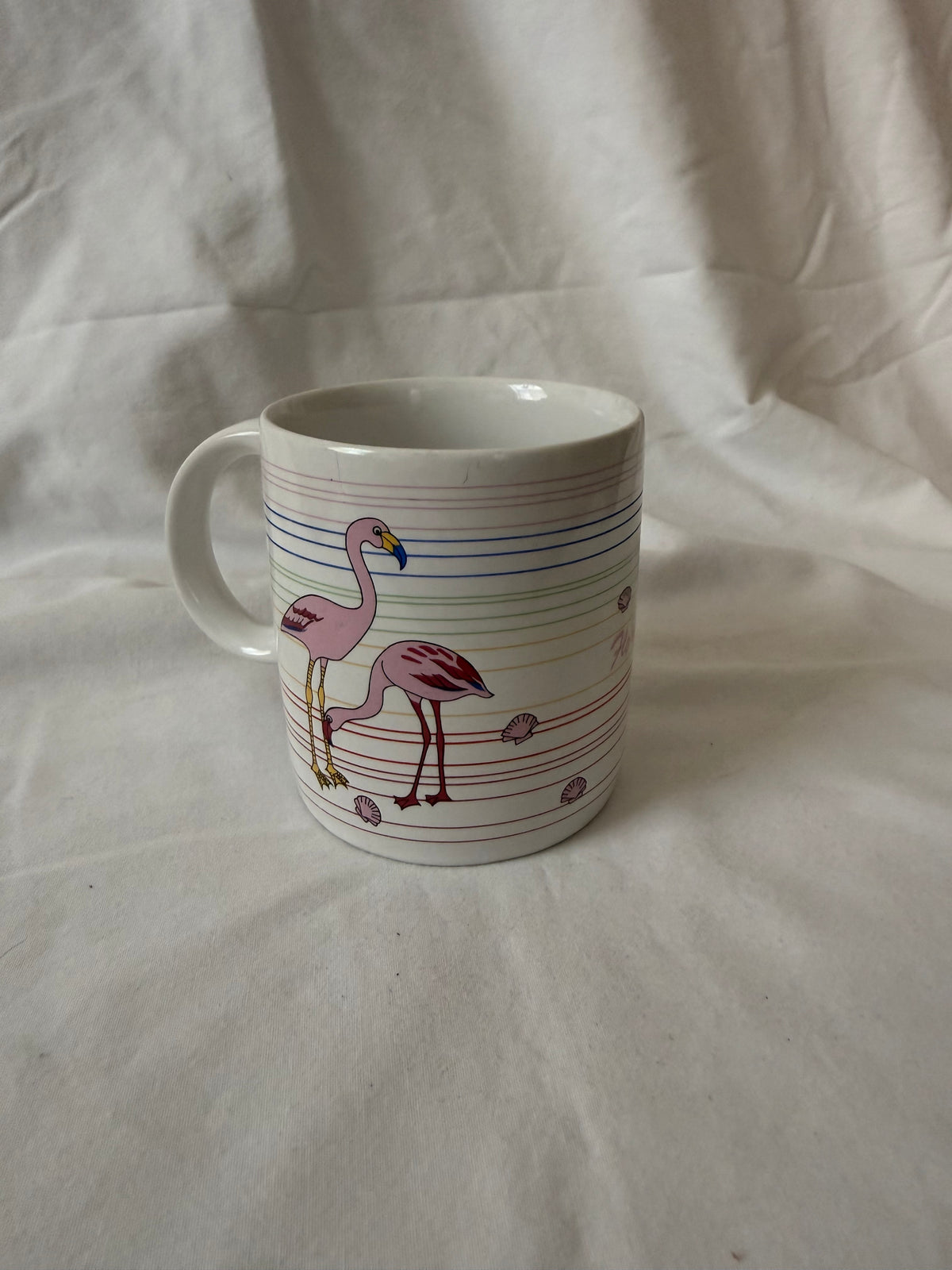 Flamingo mug, front