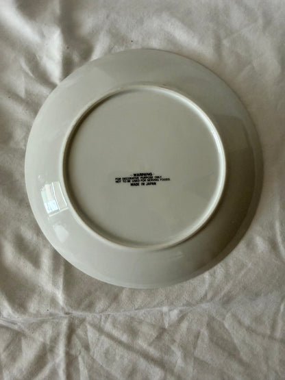 Back of the plate marked Made in Japan, decorative use only