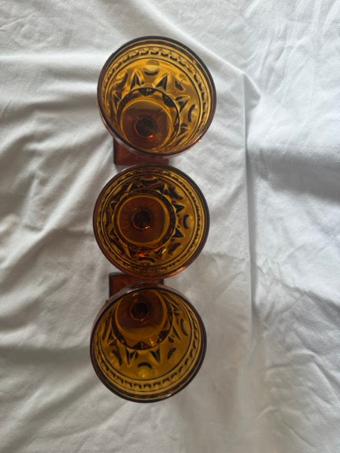 Amber Park Lane goblets from above