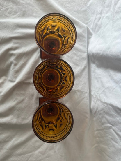 Amber Park Lane goblets from above