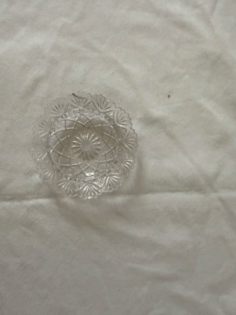 Scalloped Pressed Glass Dish
