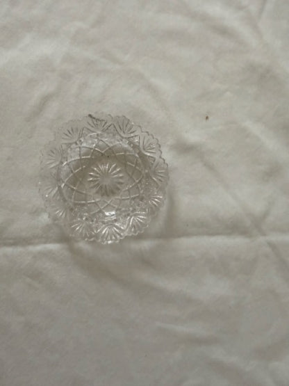 Scalloped Pressed Glass Dish