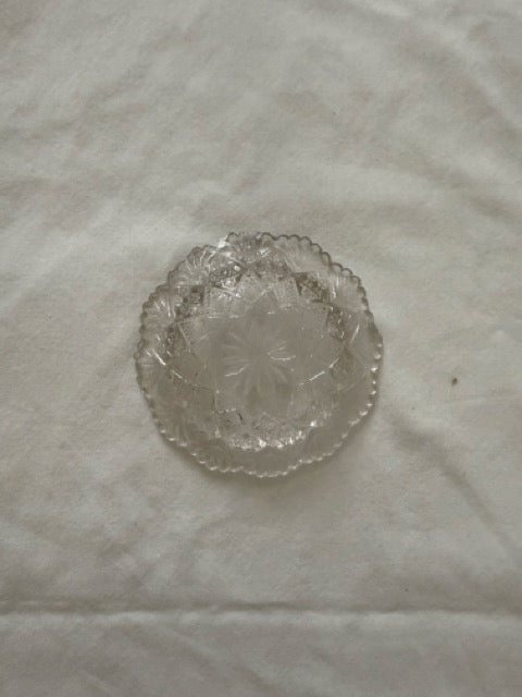 Scalloped Pressed Glass Dish