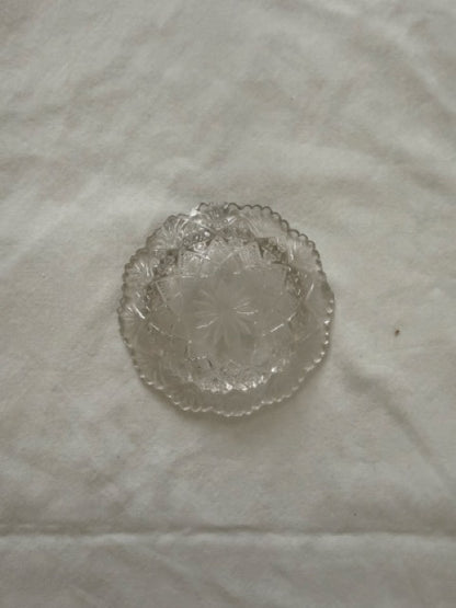 Scalloped Pressed Glass Dish