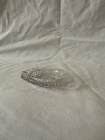 Scalloped Pressed Glass Dish