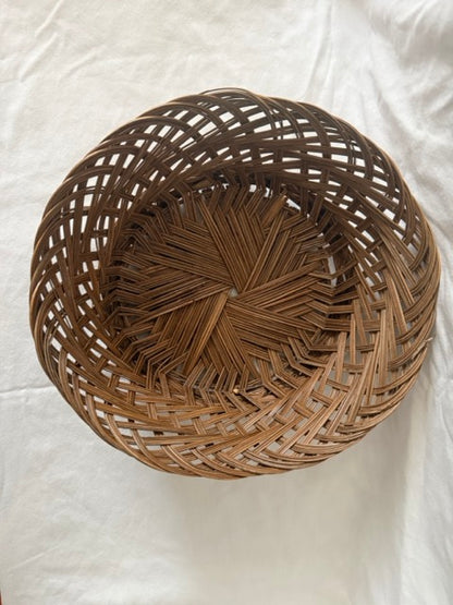 Round Braided Rattan Basket