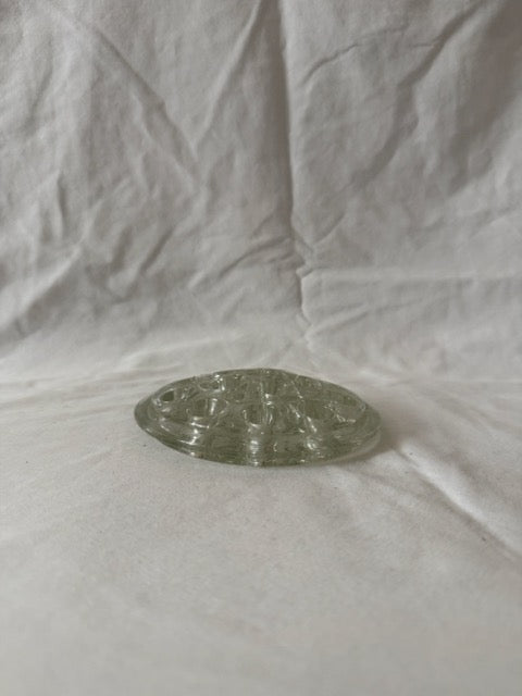 Clear Glass Flower Frog