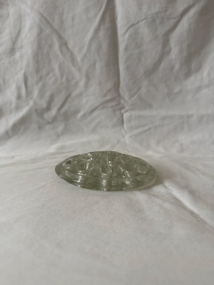 Clear Glass Flower Frog