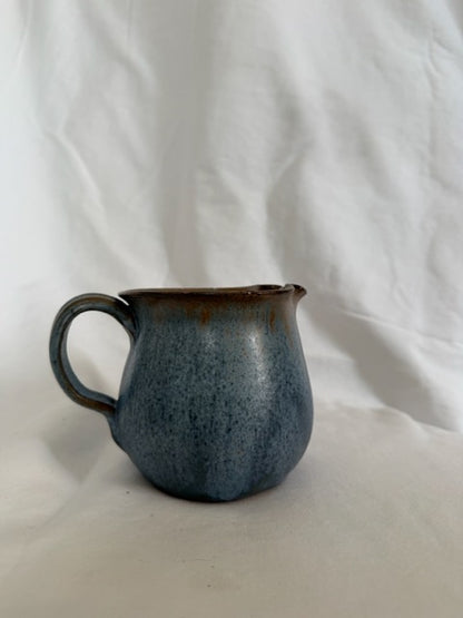 Blue Stoneware Creamer Pitcher