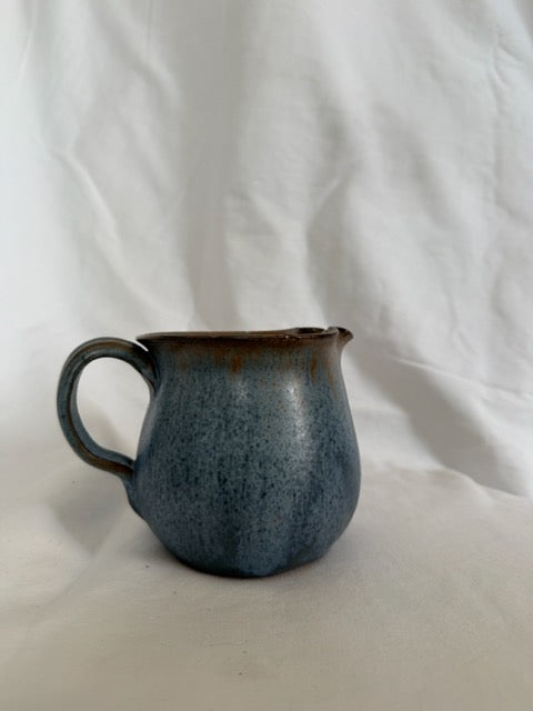 Blue Stoneware Creamer Pitcher