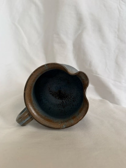 Blue Stoneware Creamer Pitcher