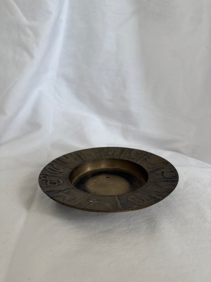 Brass Zodiac Rim Dish