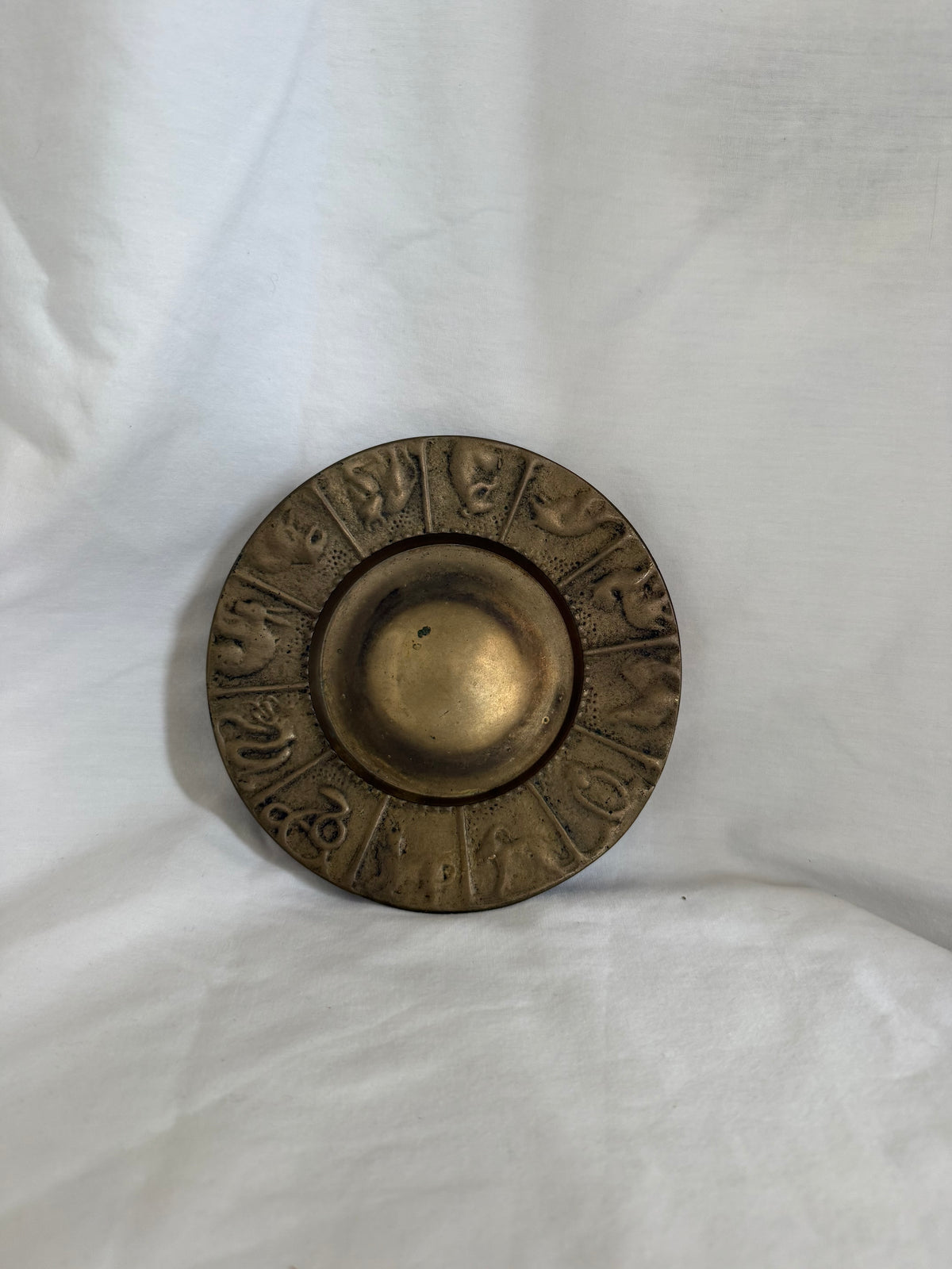 Brass Zodiac Rim Dish