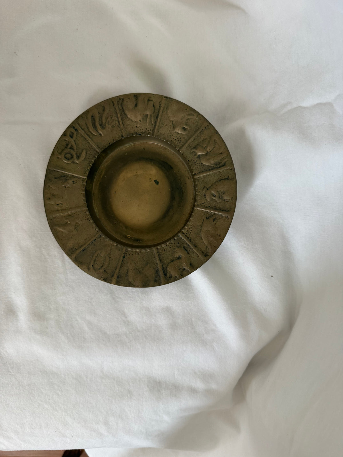 Brass Zodiac Rim Dish