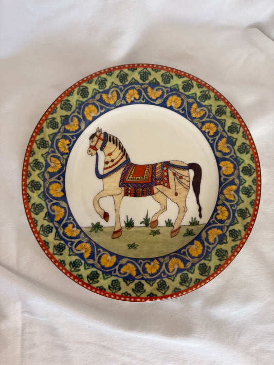 World Market Voyage Horse Salad Plate, Portugal