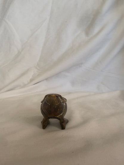Small Solid Brass Standing Duck