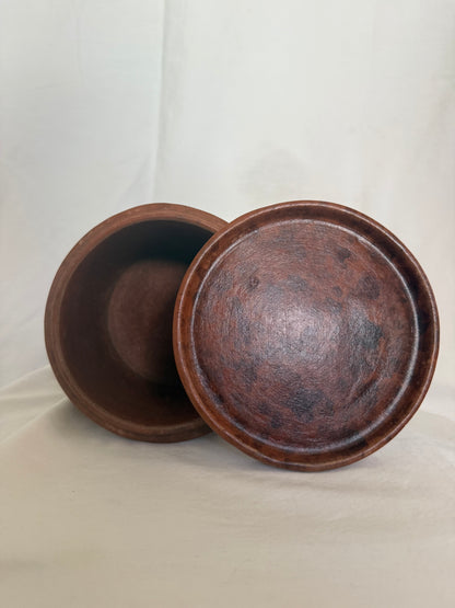 Pier 1 Hand-Etched Soapstone Lidded Container