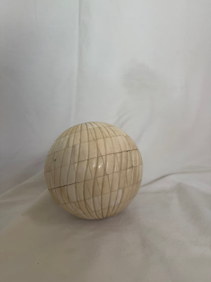 Bone Inlay Decorative Sphere