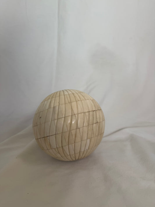 Bone Inlay Decorative Sphere
