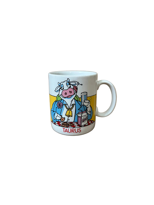 Vintage Taurus Zodiac Novelty Mug