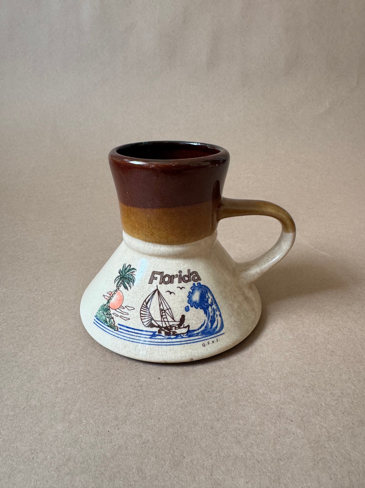 Vintage Florida Souvenir Mini Pitcher