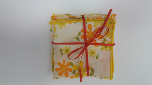 Vintage Fabric Napkins Floral Print (set of 6)