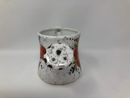 Vintage Speckled Watering Can Planter