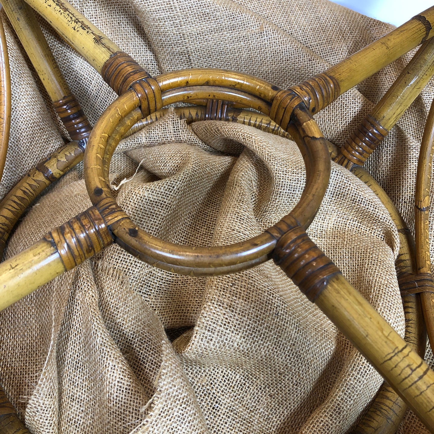 Four Strand Round Rattan Coffee Table