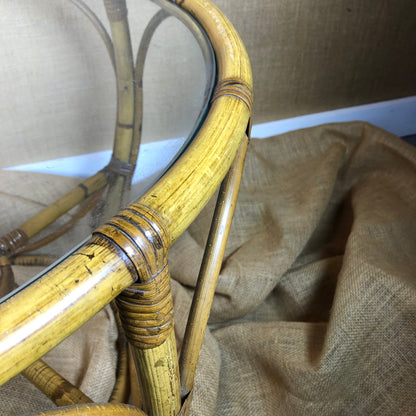 Four Strand Round Rattan Coffee Table