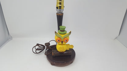 Vintage Owl Nursery Lamp by Plastics Inc
