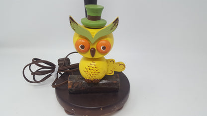 Vintage Owl Nursery Lamp by Plastics Inc