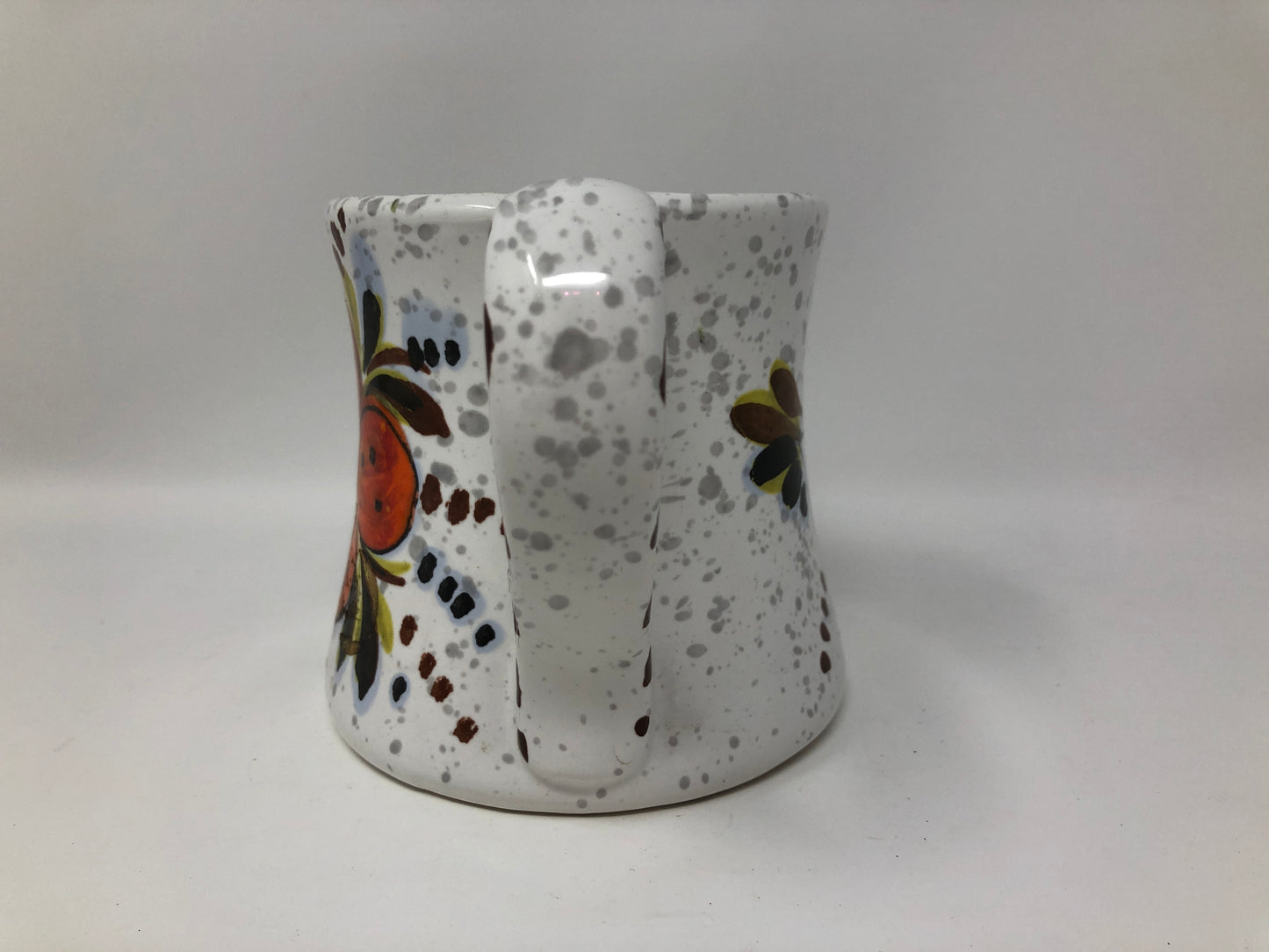 Vintage Speckled Watering Can Planter